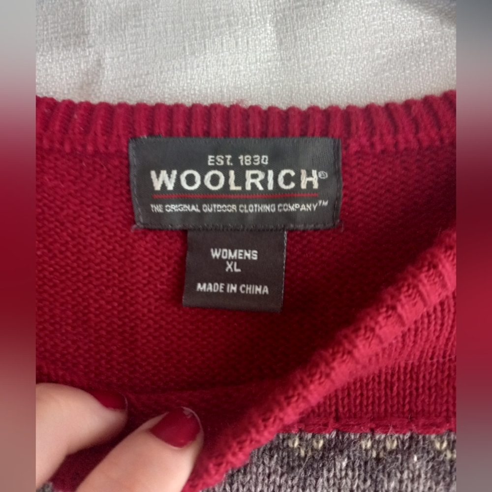 Woolrich Festive embroidered winter sweater xl novelty - Picture 5 of 6